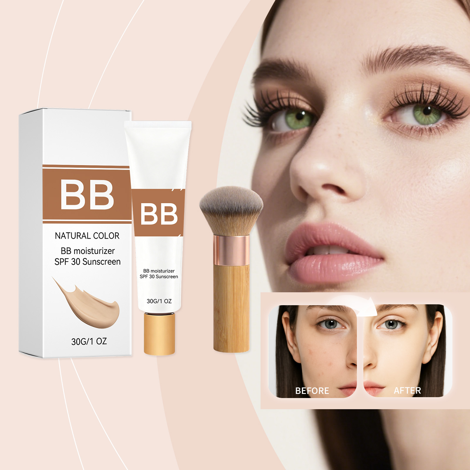 Beauty Queen Makeup - SPF 30 Renkli Nemlendirici BB Krem,