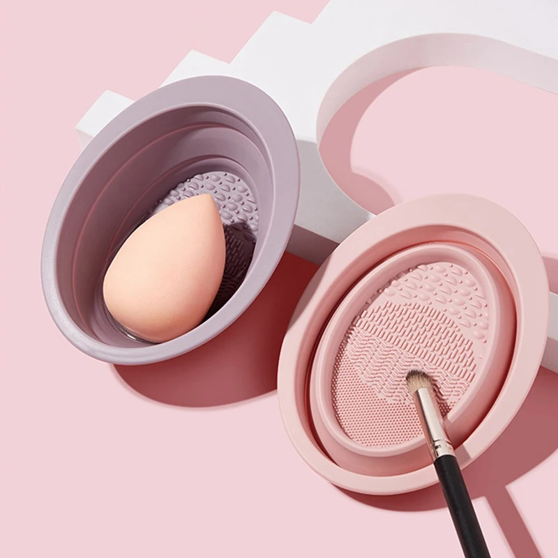 Beauty Makeup Korean - Silikon Makyaj Fırçası Temizleme Kasesi Güzellik