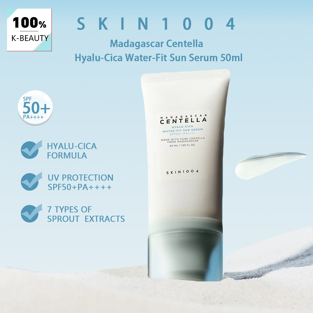 Beauty Makeup Korean - SKIN1004 Madagaskar Centella Hyalu-Cica Su Bazlı