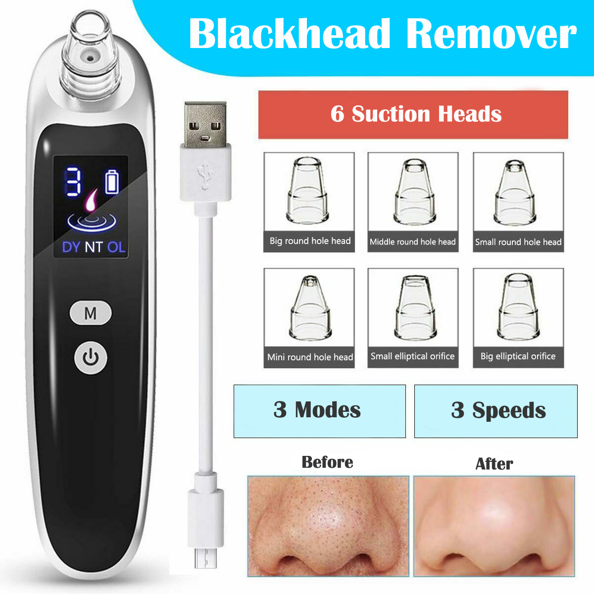 Pore Vacuum - Elektrikli Siyah Nokta Çıkarıcı Derinlemesine Temizleyici